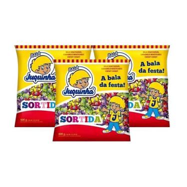 Imagem de Kit Bala Mastigável Sabores Sortidos Juquinha - Florestal 3 Unidades 5