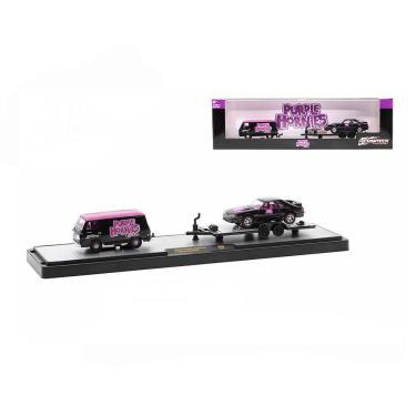 Imagem de Miniatura Ford Econoline + Ford Mustang GT 1:64 M2 Machines