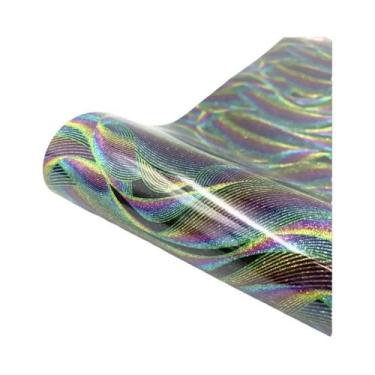 Imagem de Vinil De Transferência Térmica PU HTV Com Glitter Em Cores Sortidas Pa