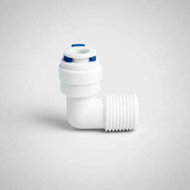 Imagem de Kit 5 Conector Cotovelo 90 Comprido Engate Rápido 1/4" x Rosca Macho 3