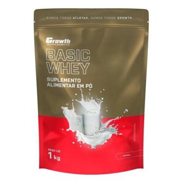 Imagem de Basic Whey 1kg Growth Supplements - Natural - Congratulations Store