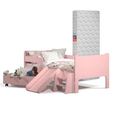Imagem de Mini Cama Infantil Montessoriana com Baú Bella + Colchão