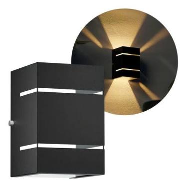 Imagem de Arandela Externa 2 Focos E Frisos em Vidro Luminária de Pare - Congrat