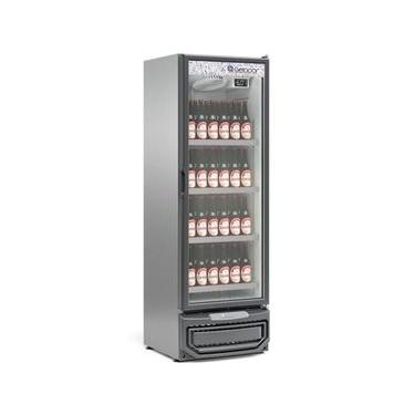 Imagem de Expositor de Bebidas Vertical 1 Porta GCBC45 Inox 220V Gelopar