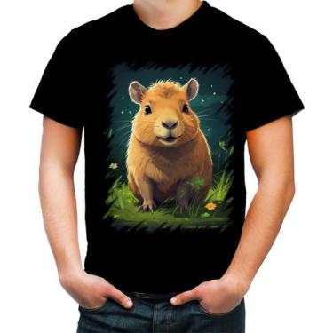 Imagem de Camiseta Colorida Capivara do Bem Animalzinho 14 - Kasubeck Store®, P