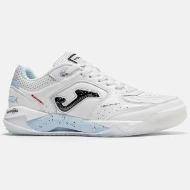 Imagem de Chuteira Futsal Joma Top Flex Plus Unissex Branco -, Branco azul, 40