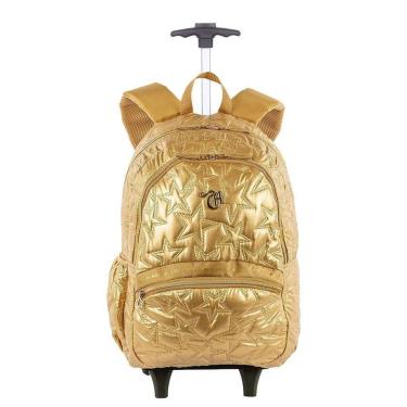 Imagem de Mochila Sestini Carrinho Externo Capricho Estrelas Dourado-Unissex