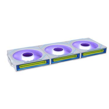 Imagem de Kit 3 fan 120mm lian li uni fan sl-inf wireless argb branco 12slin1w3w