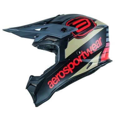 Imagem de Capacete Moto Cross Trilha ASW Fusion 2 Relay Cinza Enduro, Cinza Verm