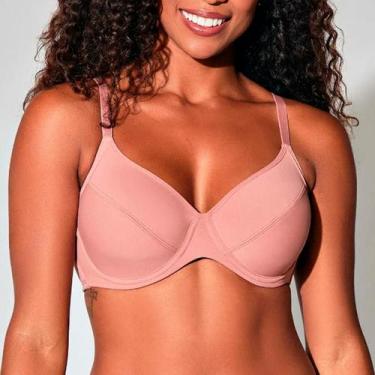 Imagem de Sutiã Reducer com Aro sem Bojo Liz Lingerie 51247, 48B, Rm, Rosa monac