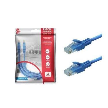 Imagem de CABO REDE 5+ CAT5E PATCH CORD RJ45 5Metros