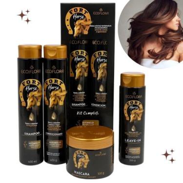 Imagem de Kit Cavalo Forte Tratamento Capilar Completo Crescimento Força Hidrata