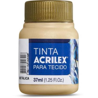 Imagem de Tinta para Tecido Metálica 37ML Ouro - Acrilex