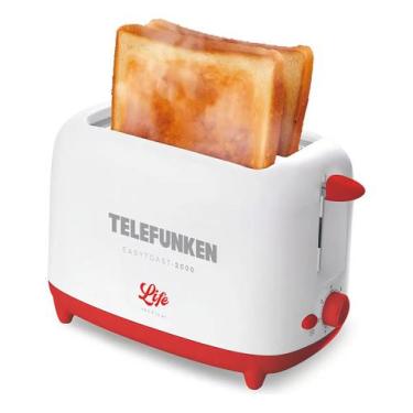 Imagem de Torradeira Elétrica Telefunken 720w Easytoast 2000 Cor Branco, 220V