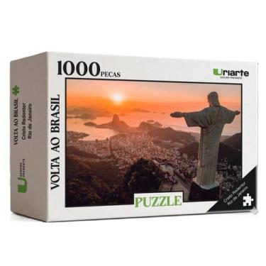Imagem de Quabra Cabeça Puzzle 1000 Peças Rio de Janeiro Cristo Redentor 5321 - 