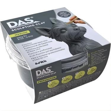 Imagem de Massa para Modelar DAS Sculpting Clay Cinza Medium 230g, Cinza, MEDIUM