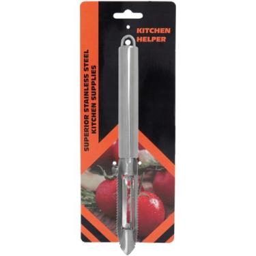 Imagem de Descascador Tasty Home&Co 21x2x2cm INOX Prata para Cozinha Mantimentos