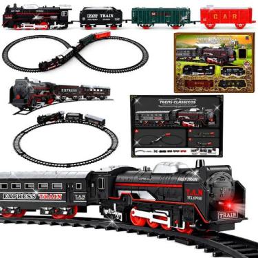 Imagem de Trenzinho Elétrico Locomotiva Farol 3 Vagões Ou 4 Vagões - - Europio, 