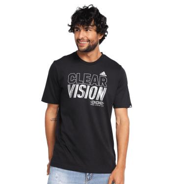 Imagem de Camiseta Adidas Manga Curta Clear Vision Preta-Masculino