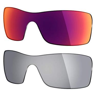 Imagem de Mryok 2 pares de lentes polarizadas de substituição para óculos de sol Oakley Batwolf – Opções
