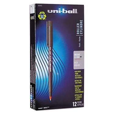 Imagem de uni-ball Caneta 60042 Onyx Roller Ball Stick À Base De Tinta Tinta Vermelha Micro Dúzia 1 Unidade (Pacote Com 1)