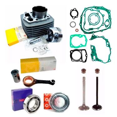 Imagem de Kit Motor Cbx 200 Strada Nx 200 Xr 200 Rolamentos Biela