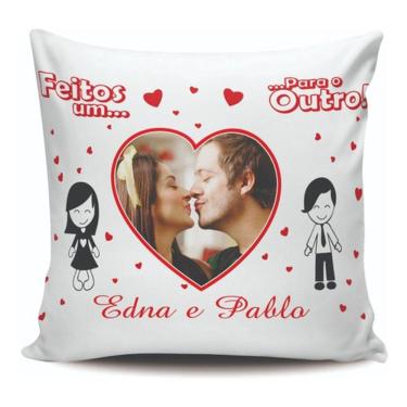 Imagem de Almofada Para Presente, Data, Foto, Casamento, Namoro, Amor.
