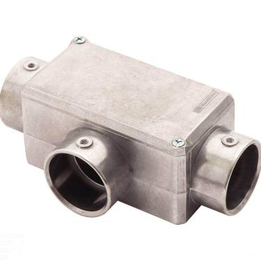 Imagem de Condulete fixo 1.1/2" tipo "T" - com tampa / sem rosca / sem pintura Tramontina