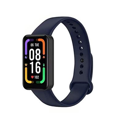 Imagem de Pulseira Para Xiaomi Redmi Mi Smart Band Pro Bracelet Colorida De Silicone Para Reposi��o (Azul)