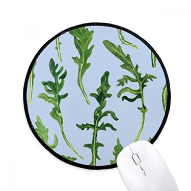Imagem de DIYthinker Folhas de samambaia desenho arte planta mouse pad desktop escritório tapete redondo para computador