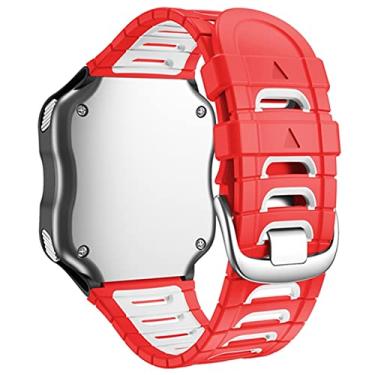 Imagem de HAZELS Pulseira de silicone para Garmin Forerunner 920XT Pulseira de relógio esportivo de corrida ciclismo de natação para treinamento (cor: vermelho)