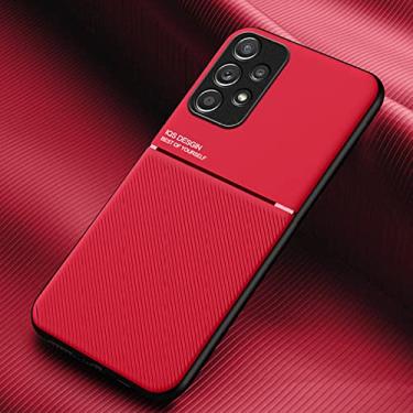 Imagem de Estojo magnético fino e leve para Samsung Galaxy A73 5G A33 A13 A53 A52S A52 S22 Ultra S21 FE S20 Plus Acessórios para telefone, vermelho, para Galaxy S20 Plus