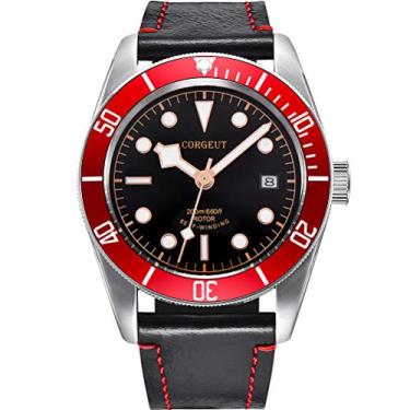 Imagem de Relógios mecânicos masculinos reloje de Hombre Corgeut com safira luminosa à prova d'água para homens, SRG