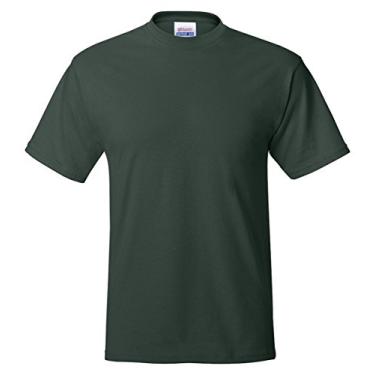 Imagem de Hanes Camiseta masculina 173 g sem etiqueta (5250) - Floresta profunda - GG