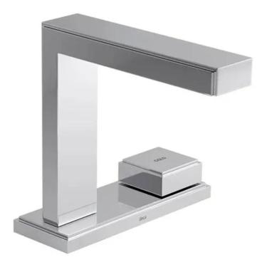 Imagem de Torneira De Mesa Com Chapa Bica Alta Para Lavatório Deca Quadra Cromada 1191.C93
