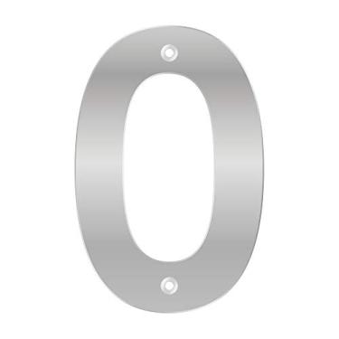 Imagem de Numero Residencial 145Mm Abs Prata 0