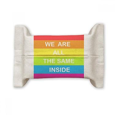 Imagem de Rainbow Gay LGBT Suporte de capa de papel para lenços faciais para lésbicas transgêneros