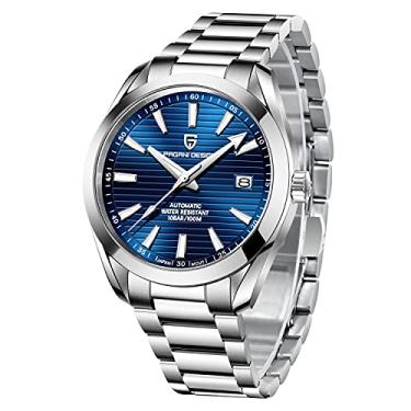 Imagem de BY BENYAR Pagani Design 1688 Relógio masculino executivo de marca luxuosa, relógios de pulso mecânicos automáticos, luminosos, 100 m, à prova d'água, safira, 40 mm, mostrador para