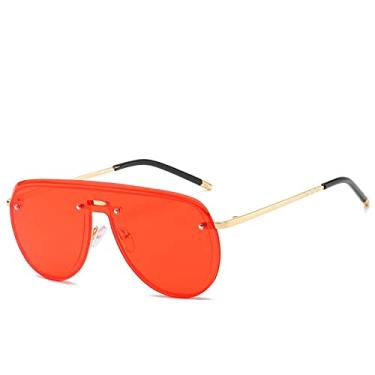 Imagem de Óculos de sol grandes punk sem aro gradiente fotocromático piloto para mulheres óculos retrô Uv400 2