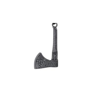 Imagem de Corrente com Pingente Aço inox Machado Viking Nórdico Thor Rock Odin