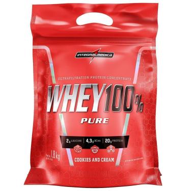Imagem de Whey 100% Pure - 1800g Refil Cookies and Cream - IntegralMédica-Unissex