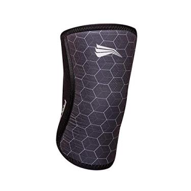 Imagem de Protetor de Joelho Joelheira Neoprene 7mm - Crossfit Treino Pesado- Hexagon Black - M