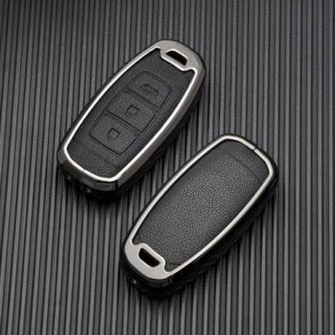 Imagem de LAVIYE Capa de couro 3Button Car Key Fob, para Hyundai i30 ix35 Kona Encino Solaris Azera Grandeur Ig Accent TM Palisade Santa Fe