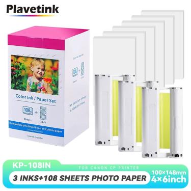 Imagem de PLAVETINK Color Ink and Paper Set  cartucho para impressora fotográfica Canon Selphy  CP1200