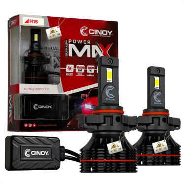 Imagem de Par Lâmpada Ultra Led Power Max Farol 10000 lumens 12v 24v H1 H3 H7 H8 H11 H16 9006 9012