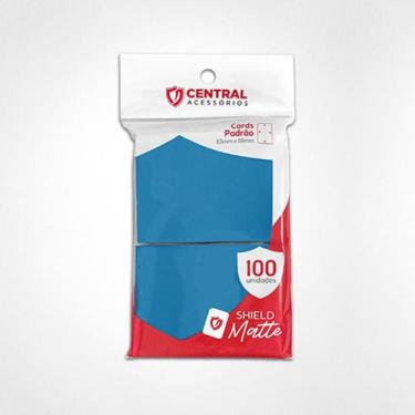 Imagem de Central Shield Matte 100 Un Para Cartas Pokémon Magic Azul - Central D
