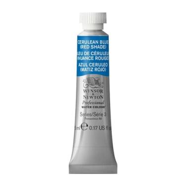 Imagem de Winsor & Newton Aquarela profissional, tubo de 5 ml (4,8 g), azul cerulean (sombra vermelha)