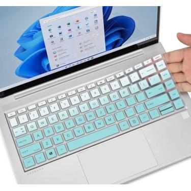 Imagem de CaseBuy Capa de teclado para notebook HP Probook 440 445 G8 G9 G10 2023 2022, HP Probook 640 G7 G8 35.6 cm (não serve para Probook 440 445 G5 G6 G7) - Ombre Mint