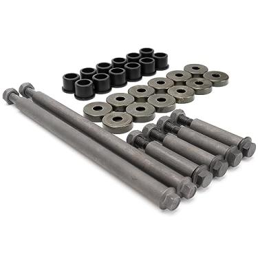 Imagem de Bucha do braço dianteiro, tampas de vedação, parafusos e coleiras de eixo de porca, kit de reconstrução inferior superior adequado para Yamaha Banshee 350 450, Raptor 125 250 700 substitui 90381-15084-00 5YT-23517-00-00 90387-101R3-00