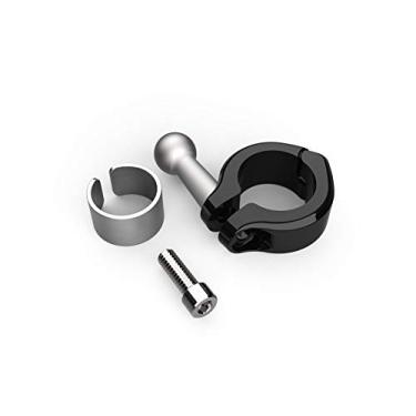 Imagem de CIRO Suporte de barra de alumínio preto de 2,5 cm